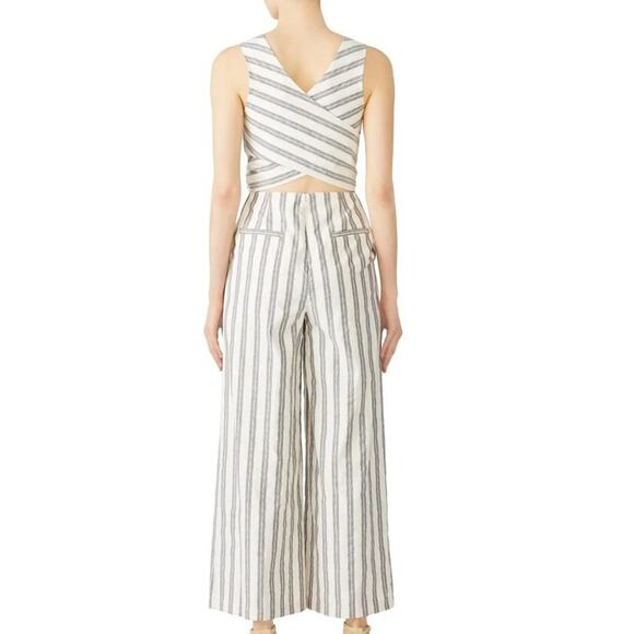 Rebecca Minkoff Striped Marley Jumpsuit Chambray Striped Size 4 - Picture 3 of 4